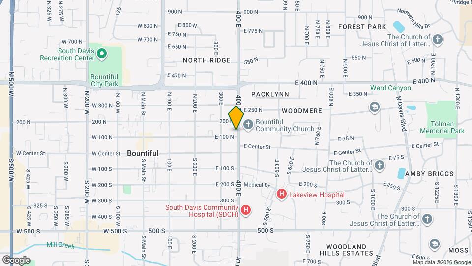 109 N 400 E Mapa y Detalles de la Ubicación