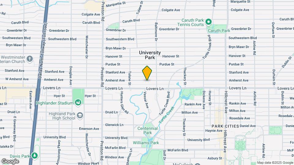 3829 Amherst Ave Map and Location Details