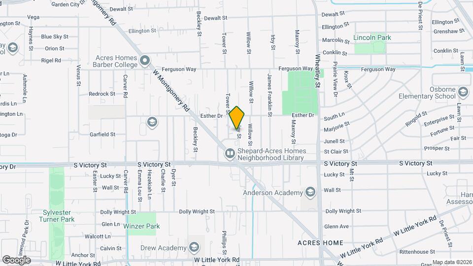 7915 Sealey St Map and Location Details