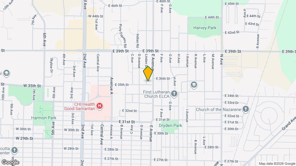 3503 Linden Dr Map and Location Details