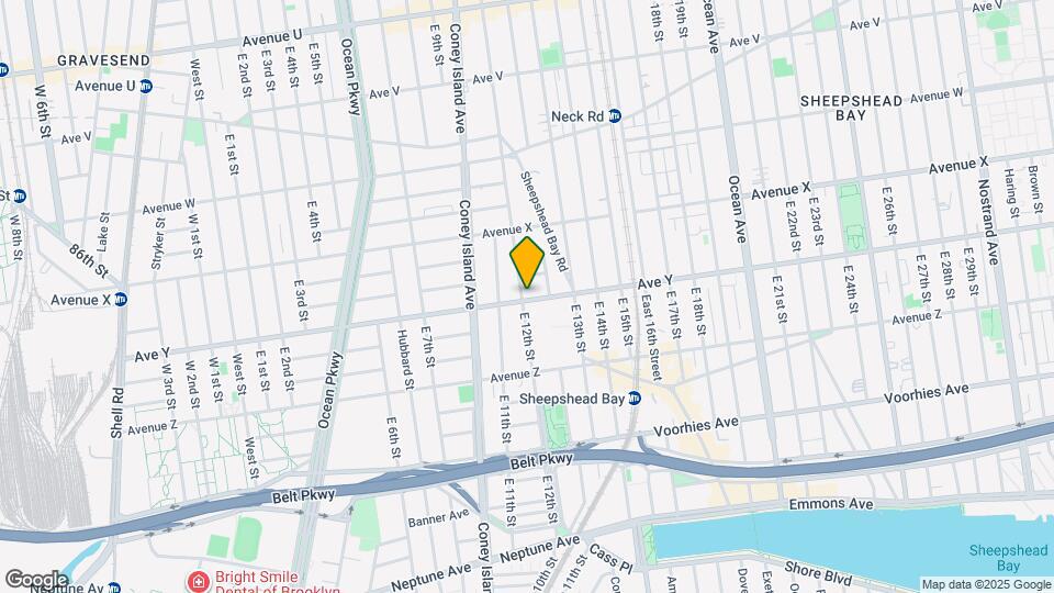 1205 Ave. Y, Unit 1 Floor Map and Location Details