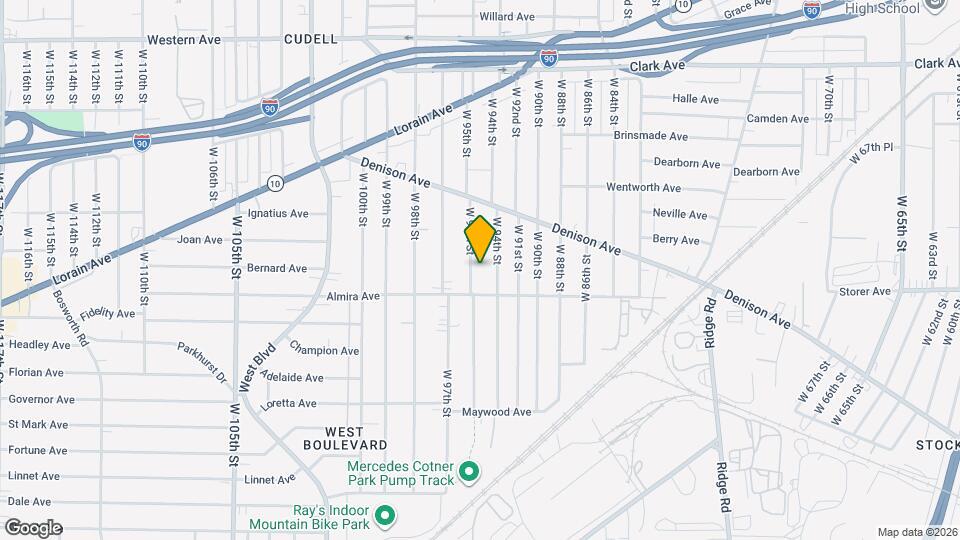 3335 W 95th St Map and Location Details