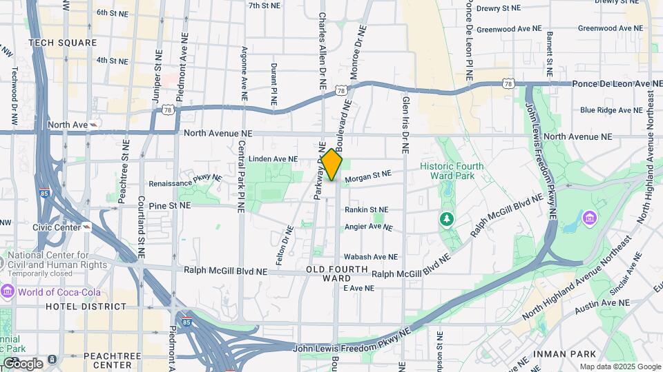 520 NE Boulevard Map and Location Details