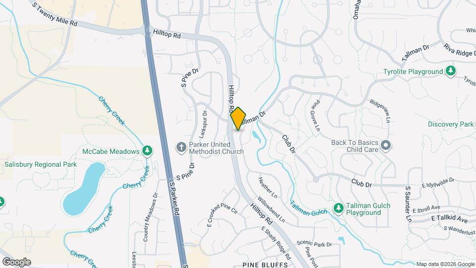 Wonderful 3 Bedroom Home in Parker Map and Location Details