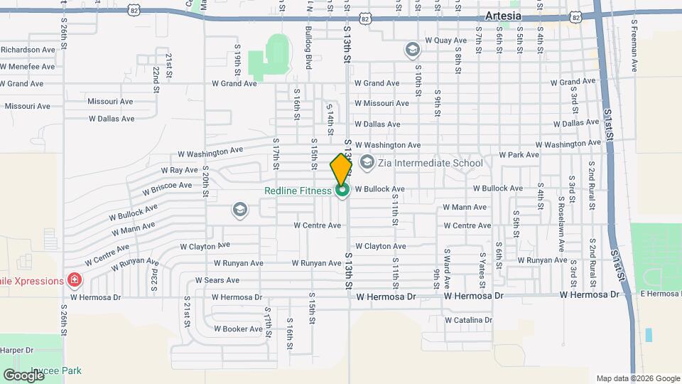 1304 W Bullock Ave Map and Location Details