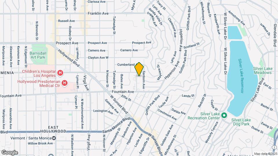1416 Manzanita St Map and Location Details
