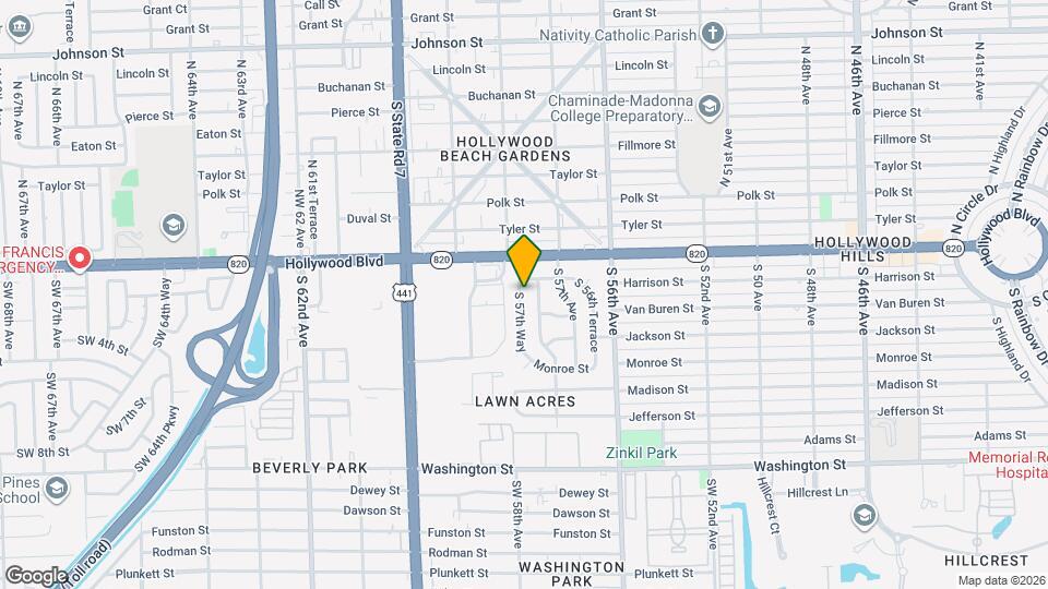 211 S 57th Way Map and Location Details