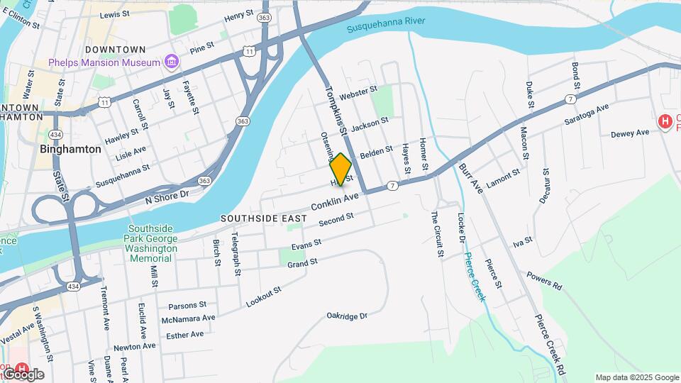 44 Otseningo St Map and Location Details