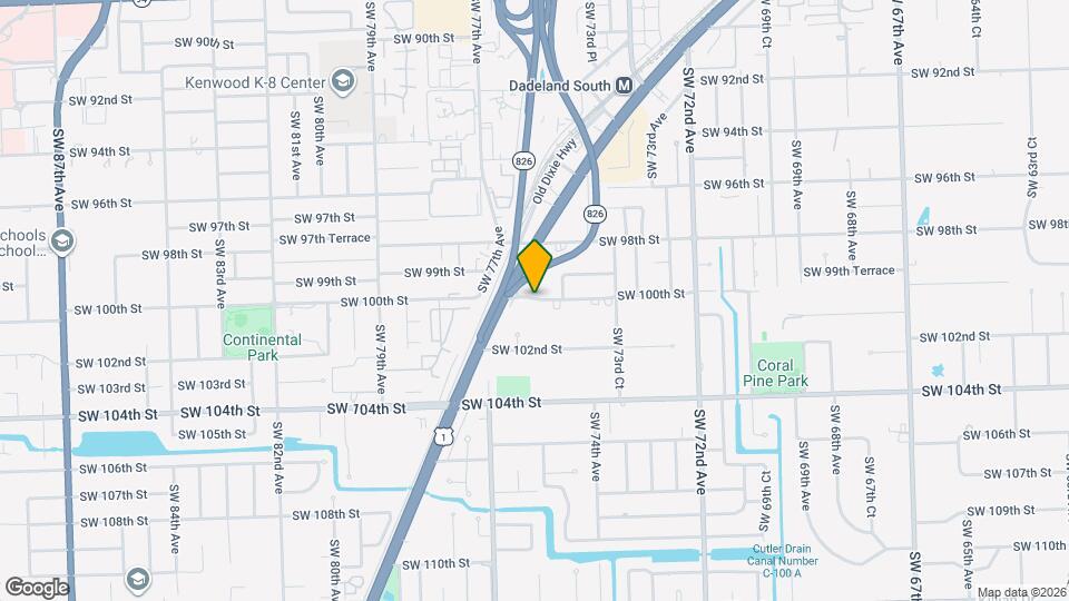 7504 SW 100th St Map and Location Details