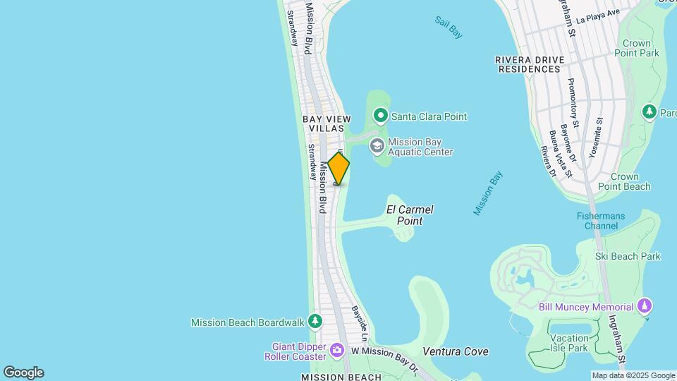 Mission Beach Bayfront Apartments Mapa y Detalles de la Ubicación