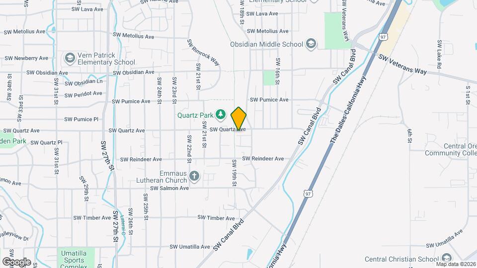 1937 SW Canyon Dr Map and Location Details