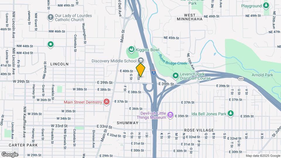 3919 H St Map and Location Details