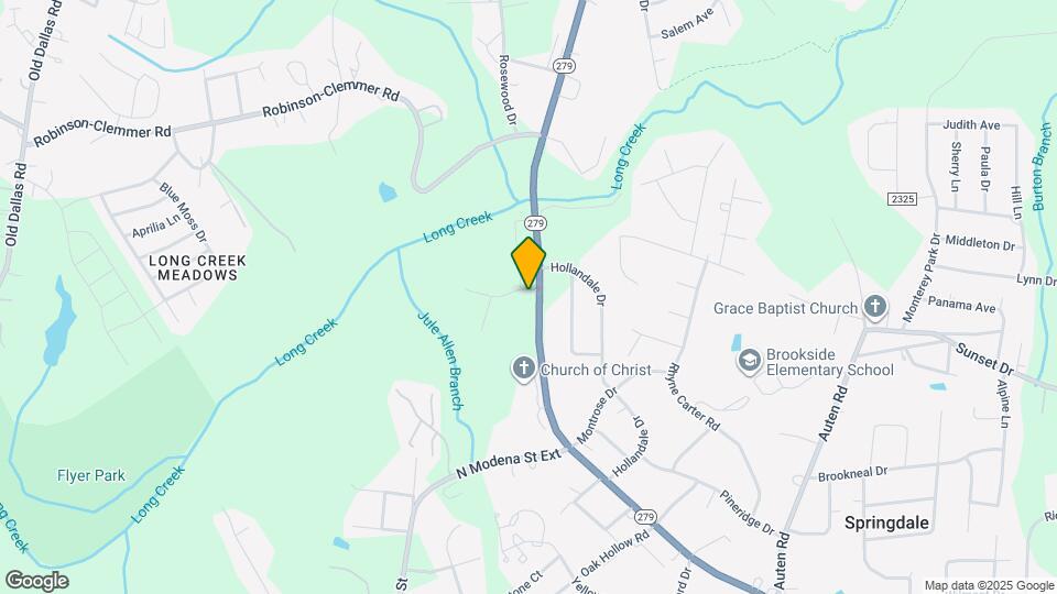 2121 N New Hope Rd Map and Location Details