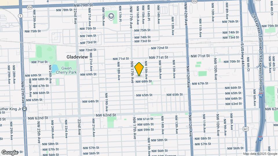 1556 NW 68th Terrace Map and Location Details