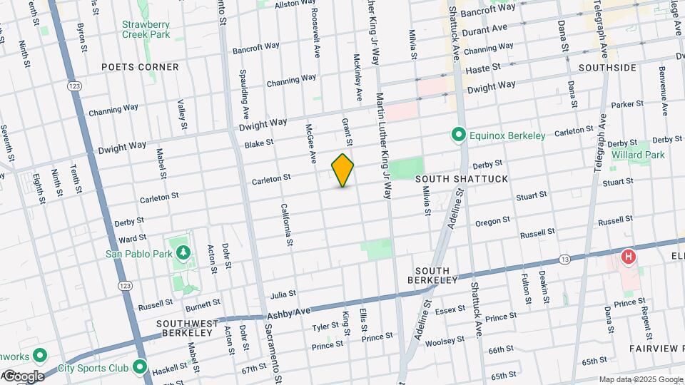 1730 Derby St Map and Location Details