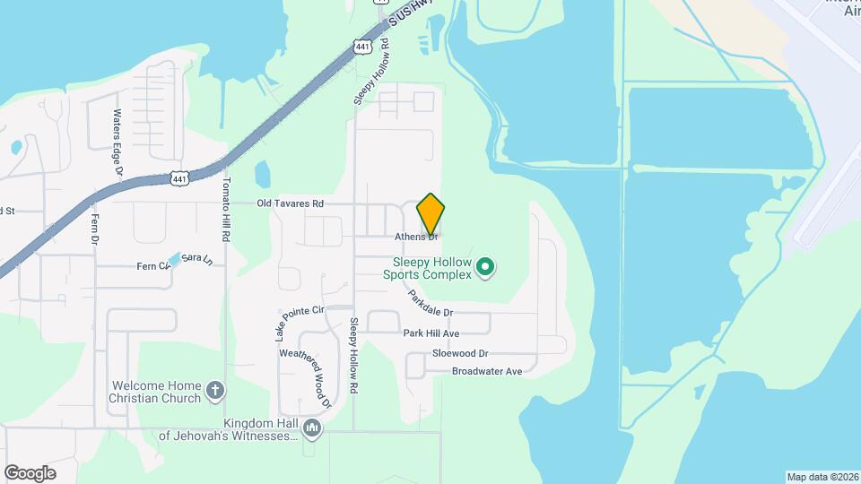 2721 Athens Dr Mapa y Detalles de la Ubicación