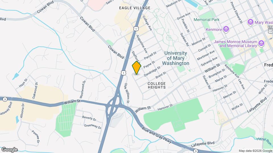 1421 Dandridge St Map and Location Details