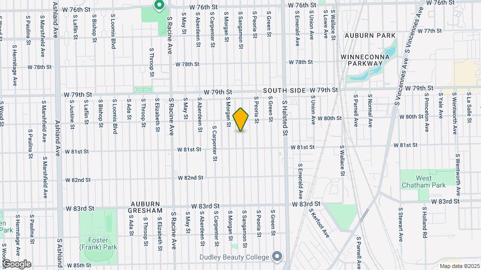 8028 S Sangamon St Map and Location Details