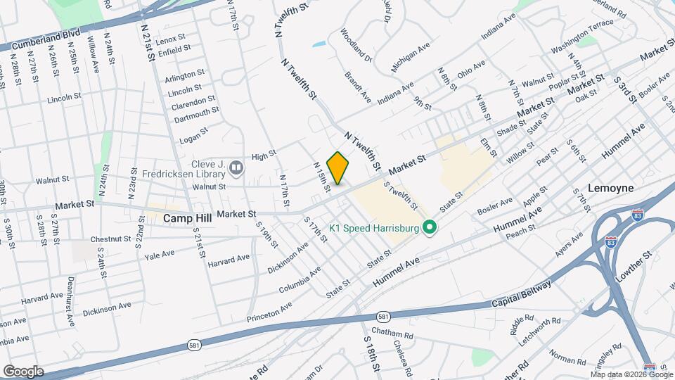 1416 Market St Mapa y Detalles de la Ubicación