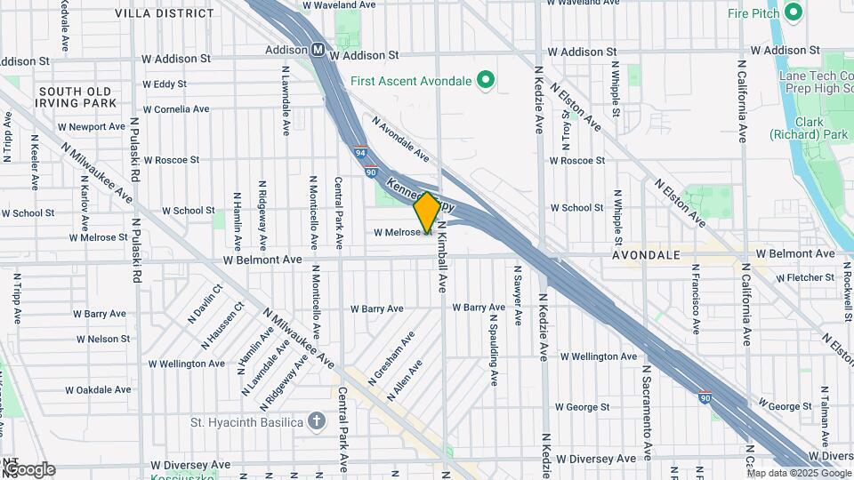3417 W Melrose St Map and Location Details