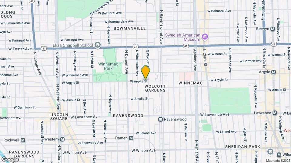 1909 W Argyle St, Unit 1 Map and Location Details