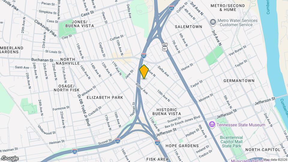 1607 10th Ave N Map and Location Details