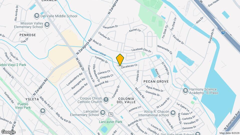 9109 Morelia Rd Map and Location Details