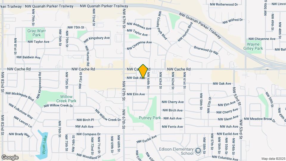 6408 NW Oak Ave Mapa y Detalles de la Ubicación