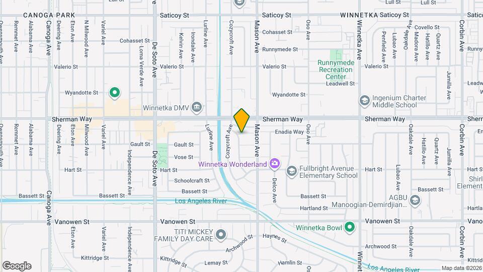 7118 Sunny Brae Ave Map and Location Details