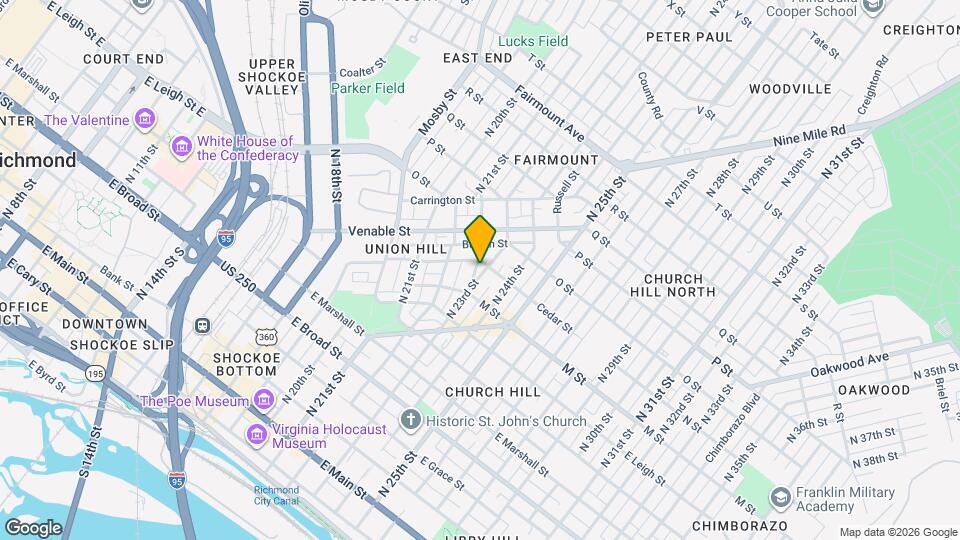 726 N 23rd St Map and Location Details