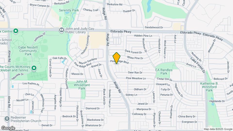 3404 Pinecone Dr Map and Location Details