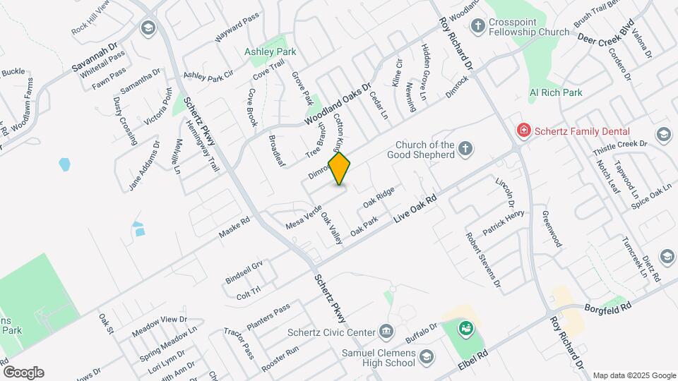 845 Mesa Verde Map and Location Details