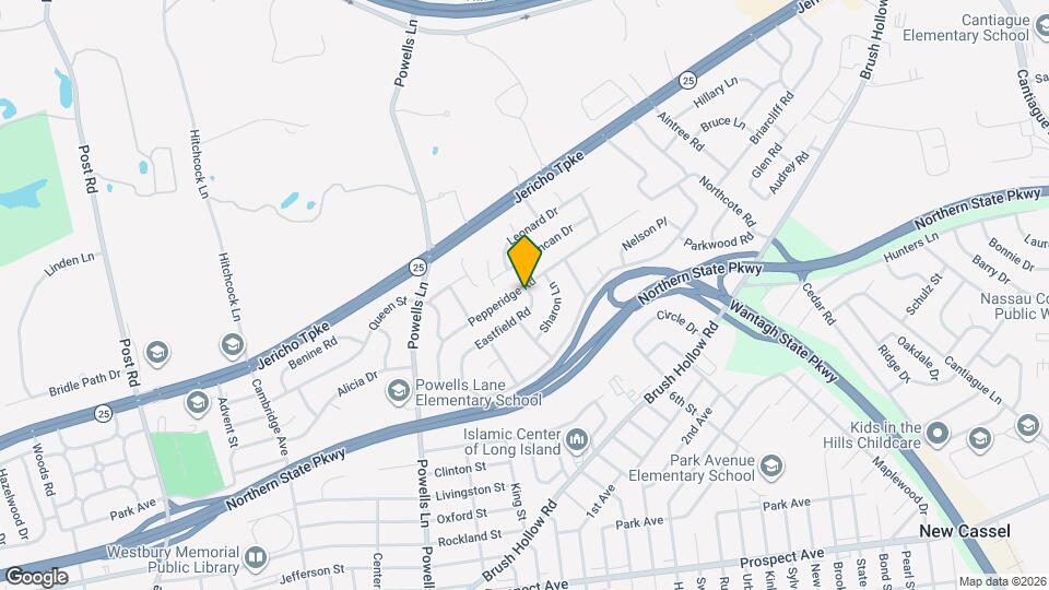 838 Pepperidge Rd Map and Location Details