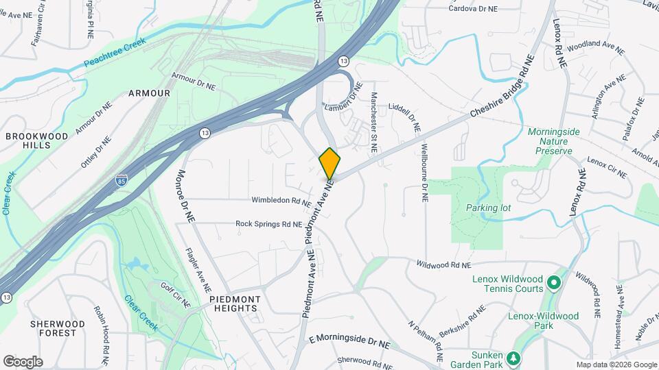 1212 Cheshire Bridge Rd NE Map and Location Details