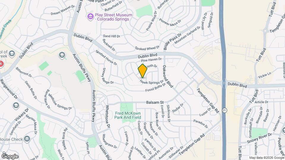 5108 Hawk Springs Dr Map and Location Details
