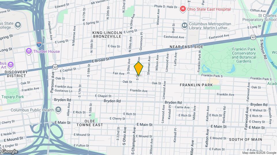 122 S Champion Ave Map and Location Details