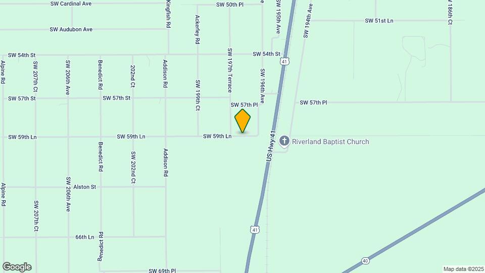 19704 SW 59th Ln Map and Location Details