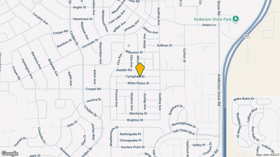 13486 Tyringham St Mapa y Detalles de la Ubicación