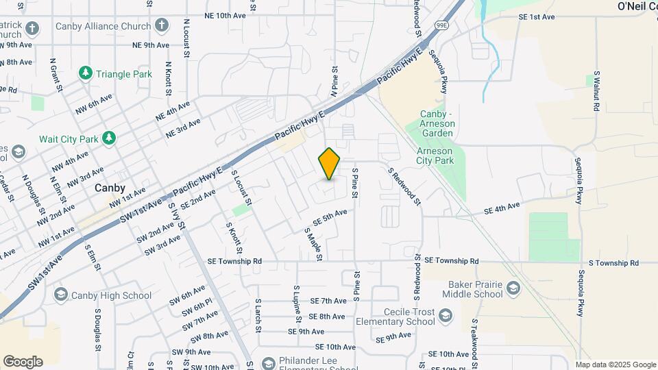 Pine Crossing Mobile Home Park Map and Location Details