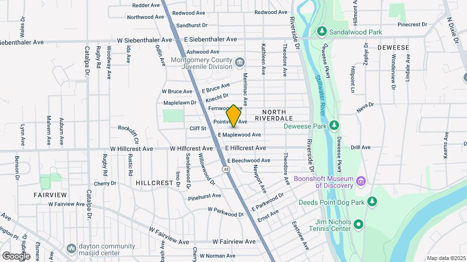 47 E Maplewood Ave Map and Location Details