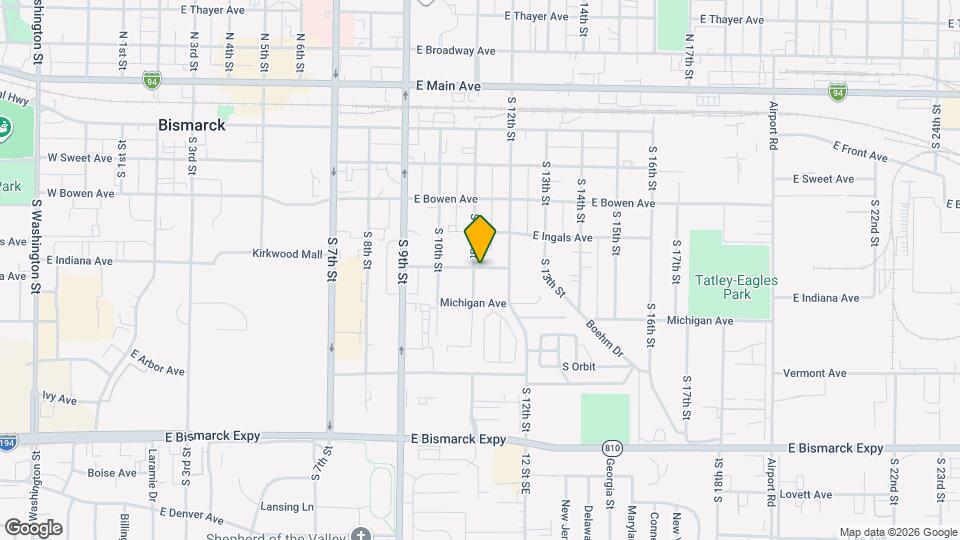 1109 E Indiana Ave Mapa y Detalles de la Ubicación