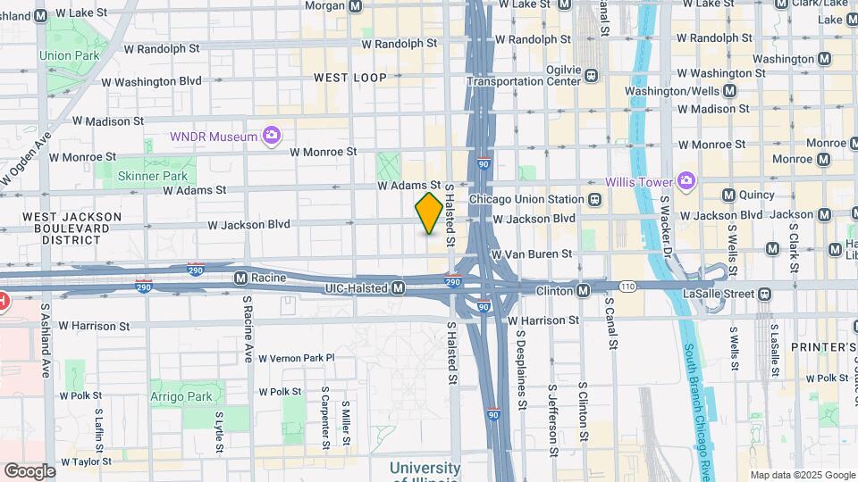 840 W Van Buren St Map and Location Details