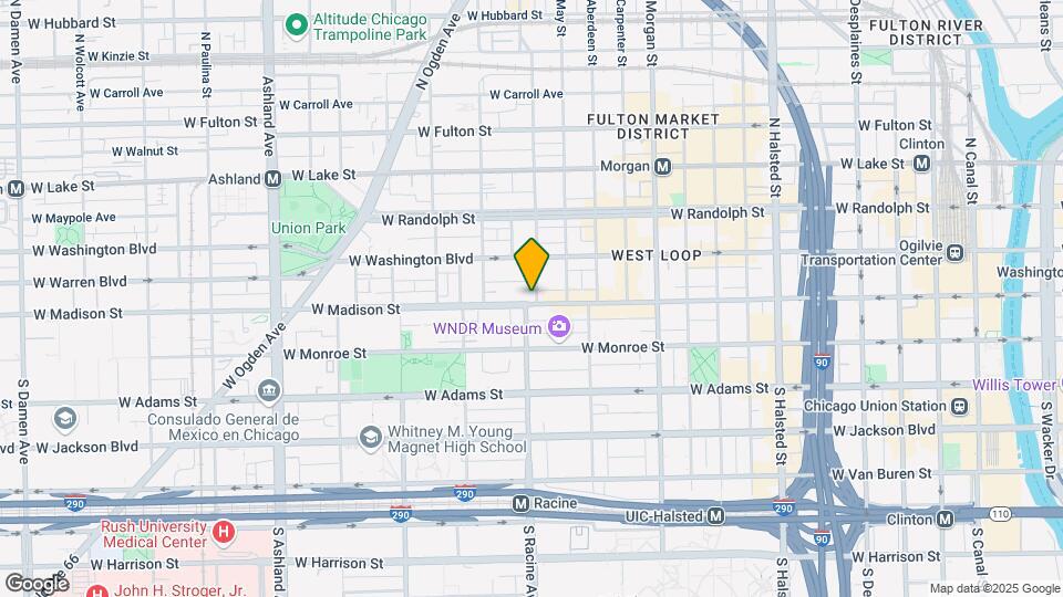 1164 W Madison St Map and Location Details