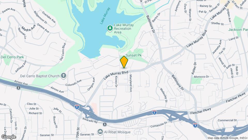 5422 Lake Murray Blvd Map and Location Details