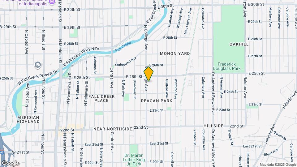 2435 N College Ave Map and Location Details