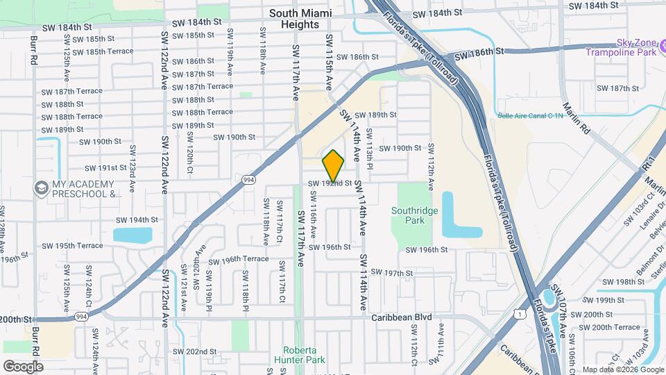 11460 SW 192nd St Map and Location Details