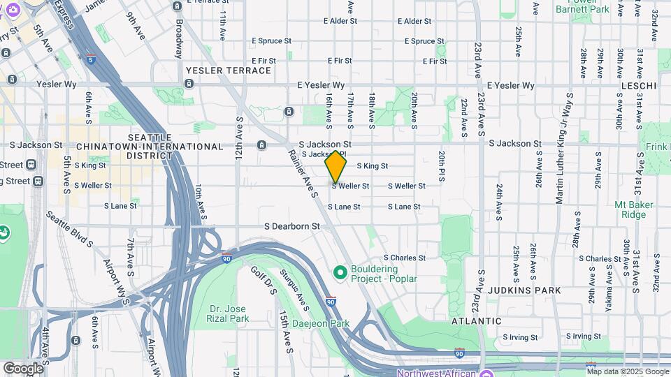 1611 S Weller St Map and Location Details