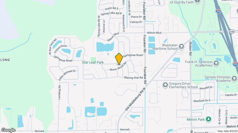 8209 Worm Wood Rd Mapa y Detalles de la Ubicación