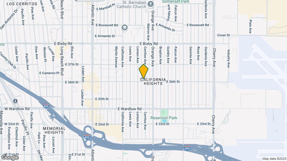 3601 Cerritos Ave Map and Location Details