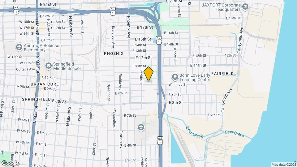 1245 Winthrop St Mapa y Detalles de la Ubicación